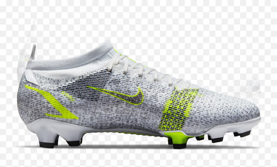 Nike Mercurial Vapor 14 Pro Firm Ground Whitesilvervolt Unisex Soccer Cleat - Nike Soccer Cleats Png,Adidas Boost Icon 2 Cleats