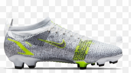 Nike Mercurial Vapor 14 Pro Firm Ground Whitesilvervolt Unisex Soccer Cleat - Cleats png