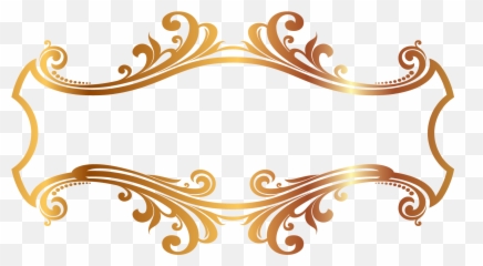 Corner Ornament Png - Corner Png Image Gold Name Frame