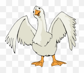 Clipart Farm Goose Transparent - Goose Web Characters Png,Goose Transparent