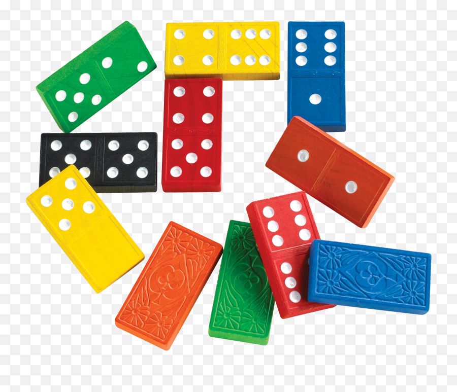 Playing Dominoes As Many Practice - Colored Dominoes Png,Dominoes Png