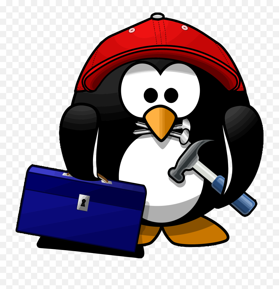 Toolbox Carpanter Penguen Clipart Png U2013 Clipartlycom - Cartoon Penguin Builder,Tool Box Png