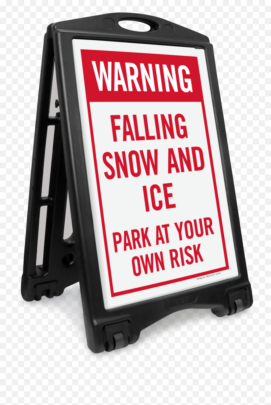 Warning Falling Snow And Ice Sidewalk Sign Sku K - Roll1204 Sidewalk Png,Snow Falling Png