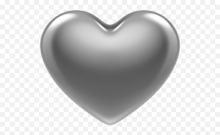 Pin Silver - Heart White 3d Png,Small Heart Png
