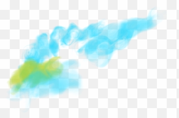 Download Blue Smoke Png - Watercolor Paint Full Size PNG Green And