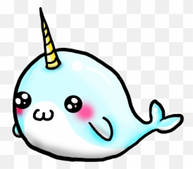 Library Of Narwal Vector Stock - Cute Kawaii Easy Unicorn Drawing Png,Narwhal Png