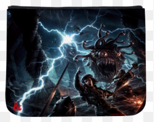 For Fans By Fansbeholder Encounter Sublimated Messenger Flap - Dungeons And Dragons Background Png,Beholder Png