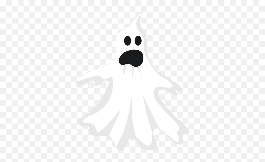 White Ghost Silhouette 1 - Transparent Png U0026 Svg Vector File Fantasma Com Cara De Mau Vetor,Ghost Silhouette Png