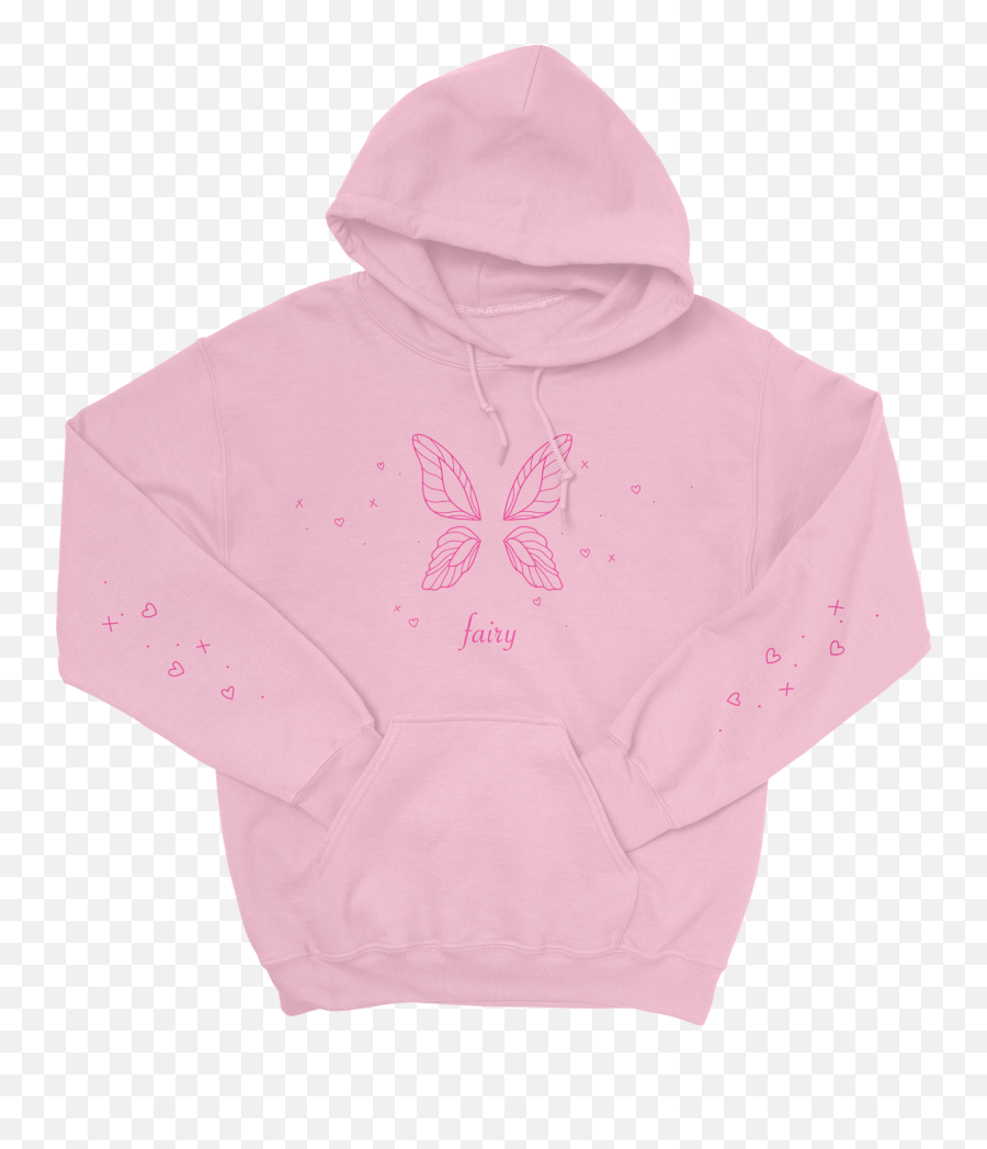 Doux Fairy U0027fairy Wingsu0027 Pink Hoodie - Hoodie Png,Fairy Wings Png