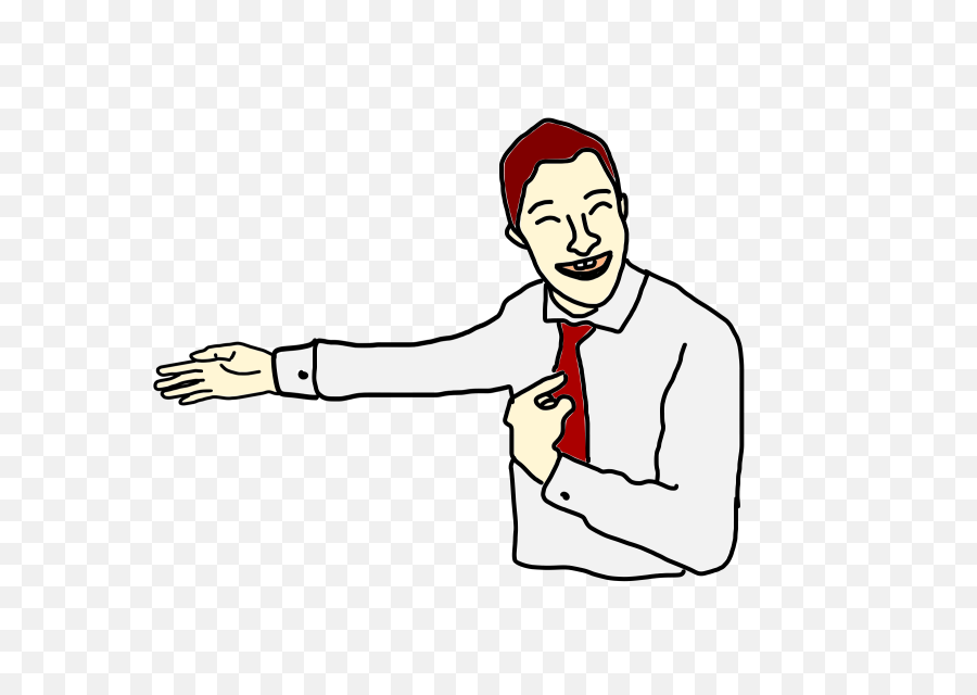 Person Pointing - Psychologist Man Clipart Cartoon Guy Pointing Transparent,Hand Pointing Png