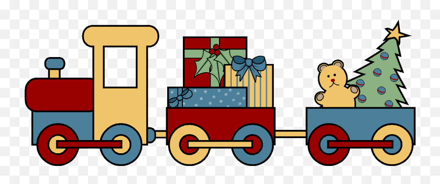 Download Banner Christmas Toys Clipart - Christmas Choo Choo Train Cartoon  Png,Train Clipart Png - free transparent png images 