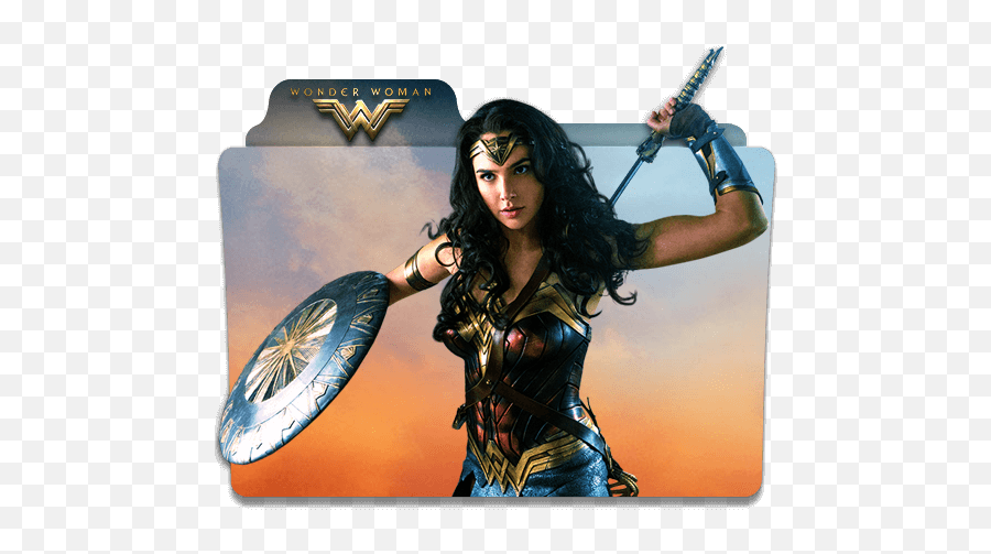 Wonder Woman Folder Icon - Justice League Wonder Woman Gal Gadot Png,Wonder Woman Transparent