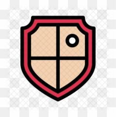 Shield Icon Of Colored Outline Style - Geometric png