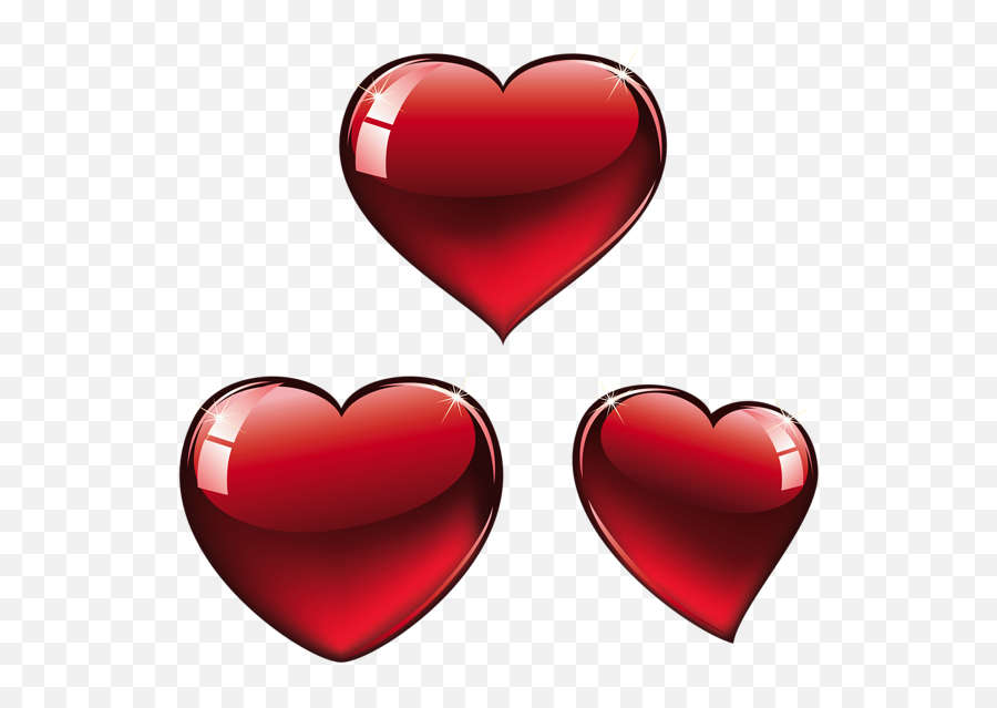 Red Hearts Png Clipart - Tres Corazones Png,Red Hearts Png