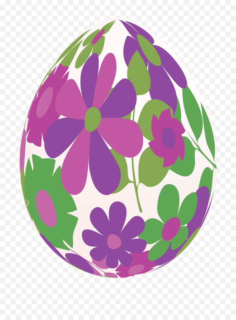 Easter Eggs Clipart Flower - Transparent Background Easter Eggs Png,Easter Eggs Transparent Background