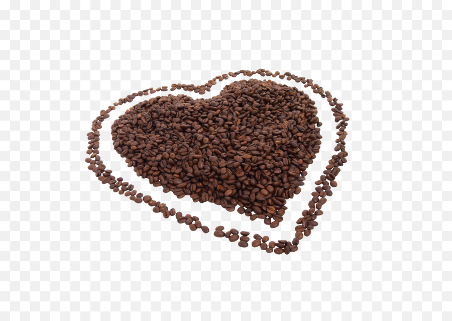 Love Shape Made Of Coffee Beans - Love Coffee Bean Png,Beans Png