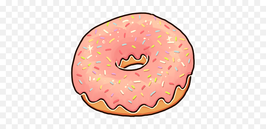 Dougnut Clipart Cute Tumblr - Drawn Donut 436x378 Png Cute Pins Png,Donut Clipart Png