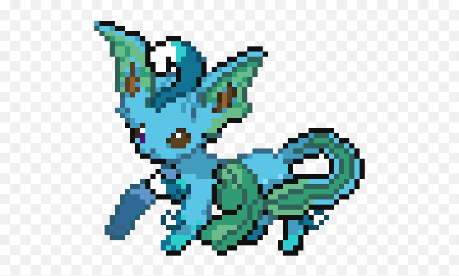 Vaporeonleafeon Fixed Pokemoninfinitefusion - Fictional Character Png,Leafeon Png