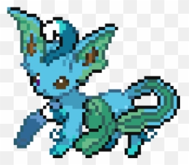 Vaporeonleafeon Fixed Pokemoninfinitefusion - Fictional Character Png,Leafeon Png