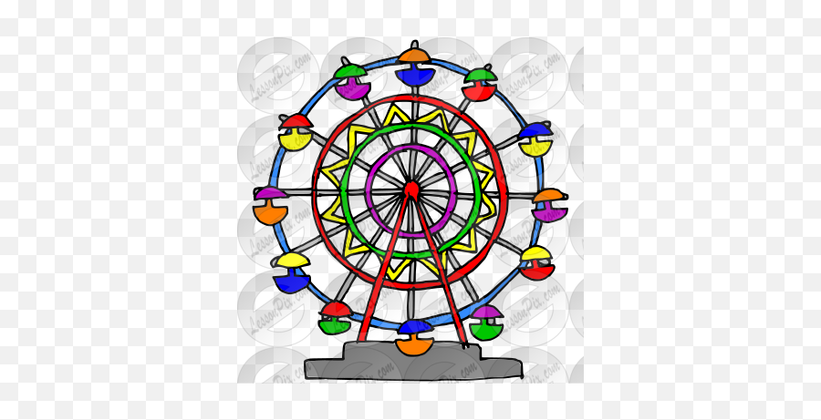 Ferris Wheel Picture For Classroom Therapy Use - Great Clip Art Png,Ferris Wheel Png
