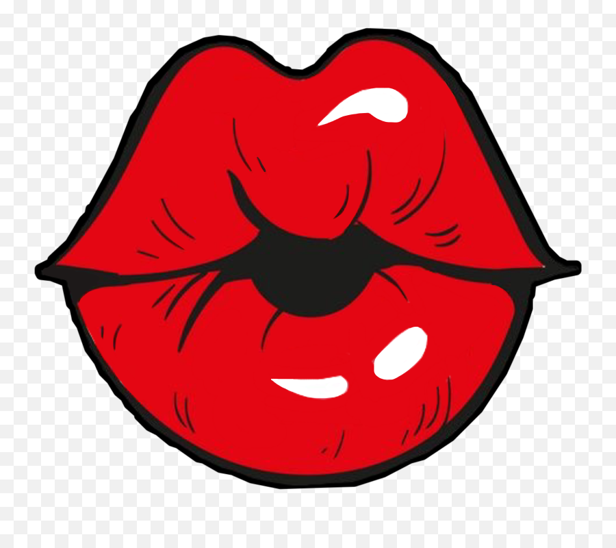 Kiss Boca Lipstick Beso Sticker - Boca Kiss Png,Beso Png