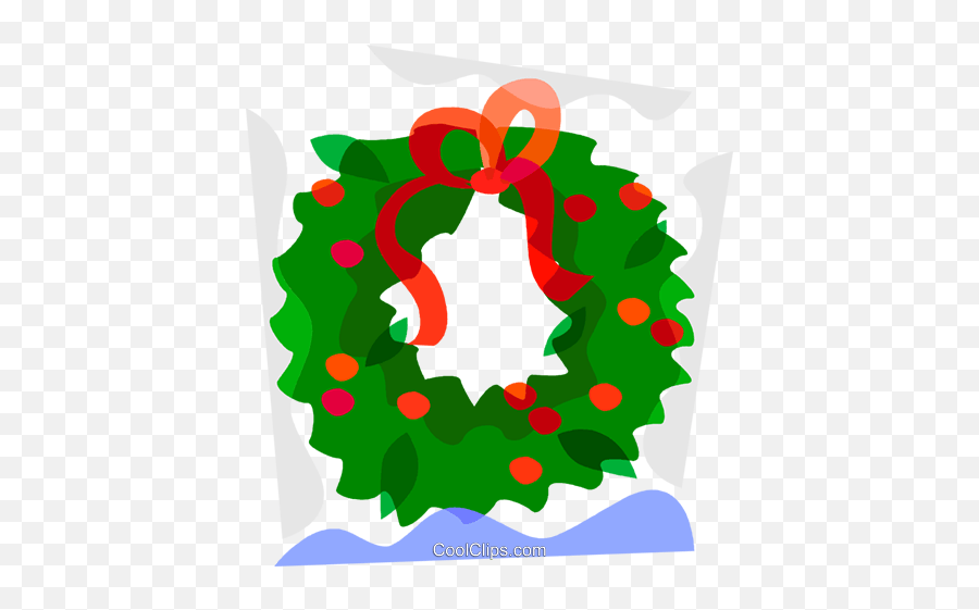 Christmas Wreath Royalty Free Vector - Vertical Png,Christmas Wreath Vector Png