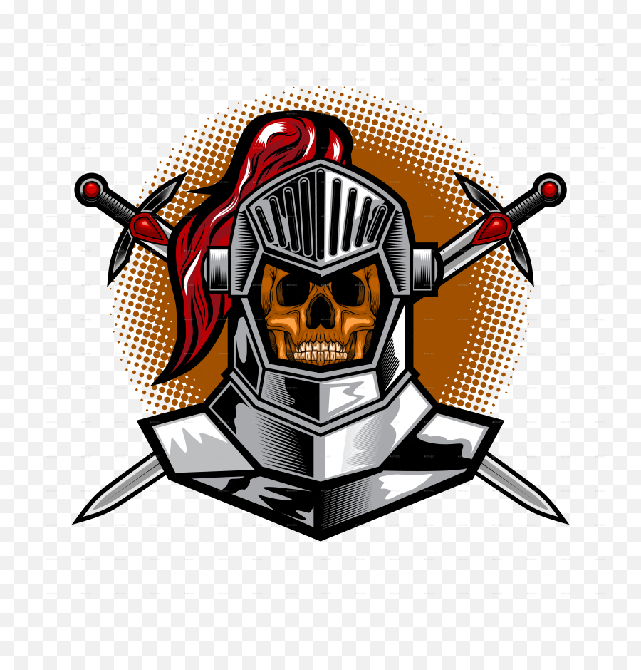 Knight Skull - Knight Skull Png,Sword Vector Png