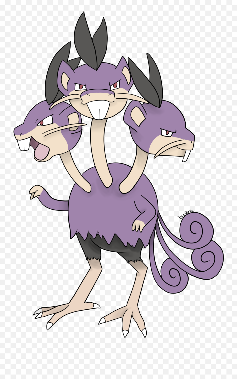 Dodrio And Rattata Fusion By Bio - Zuzu Fur Affinity Dot Net Fictional Character Png,Rattata Png