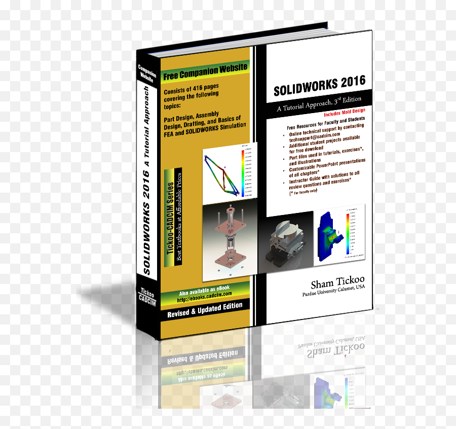 Solidworks 2016 A Tutorial Approach Book By Prof Sham - Solidworks Knjiga Na Srpskom Pdf Png,Solidworks Logo Png