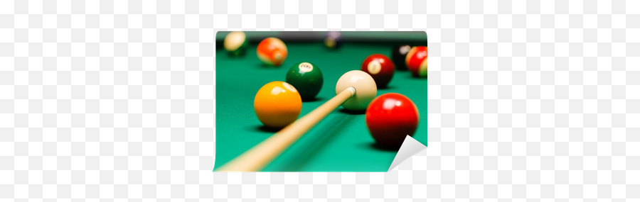 Billiard Balls In A Pool Table Wall Mural U2022 Pixers We Live To Change - Billiard Balls On Table Png,Pool Ball Png