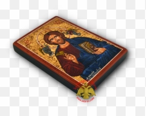 Hagiography Icon Jesus Christ With - Religious Item png