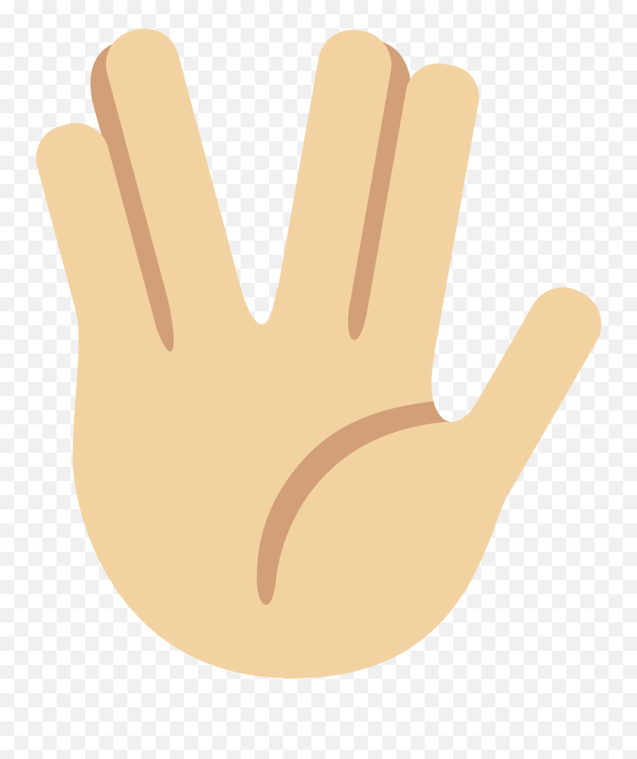 Filetwemoji2 1f596 - 1f3fcsvg Wikimedia Commons Hand Emoji Star Trek Png,Create Vulcan Salute Icon In Photoshop
