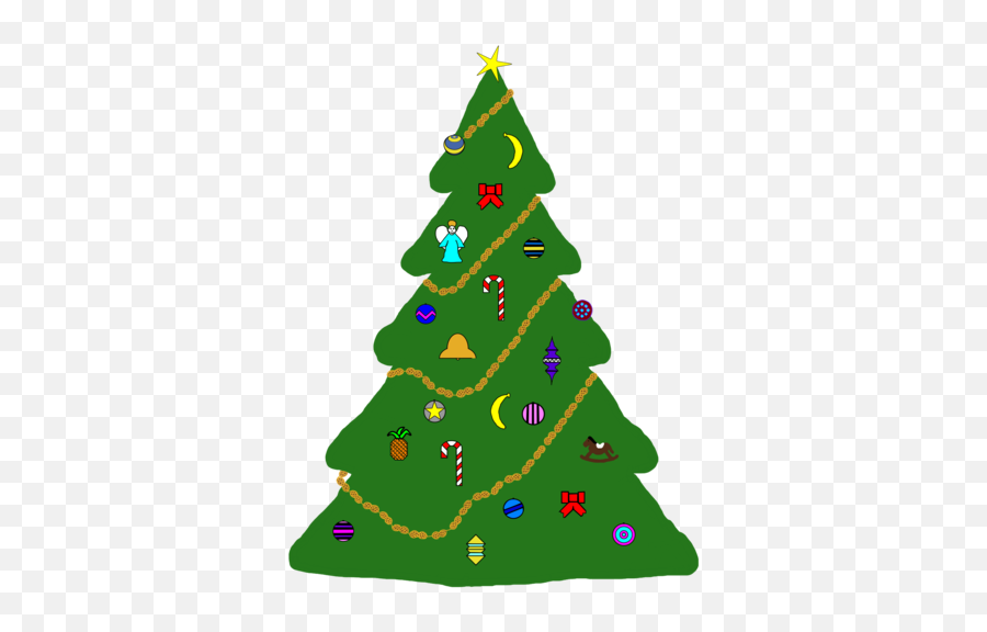 Firpine Familychristmas Decoration - Christmas Tree Icon Illustration Christmas Tree Vector Png,Family Tree Icon