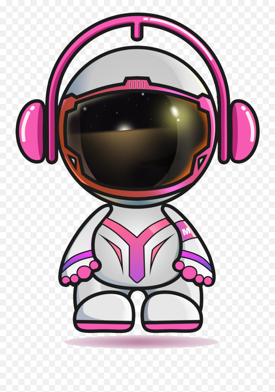 Download Headset Outer Helmet Headphones Space Villain In - Cartoon Character With Headphones Png,Headphones Clipart Transparent