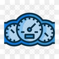 Car Speedometer Icon Of Colored Outline - Lifespan png
