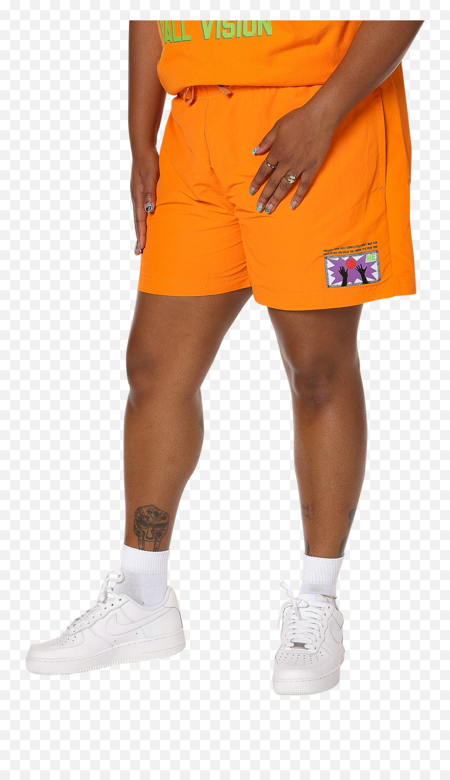 Melody Ehsani Woven Short Footlocker - Melody Ehsani Orange Shorts Png,Nike Womens Icon Shorts