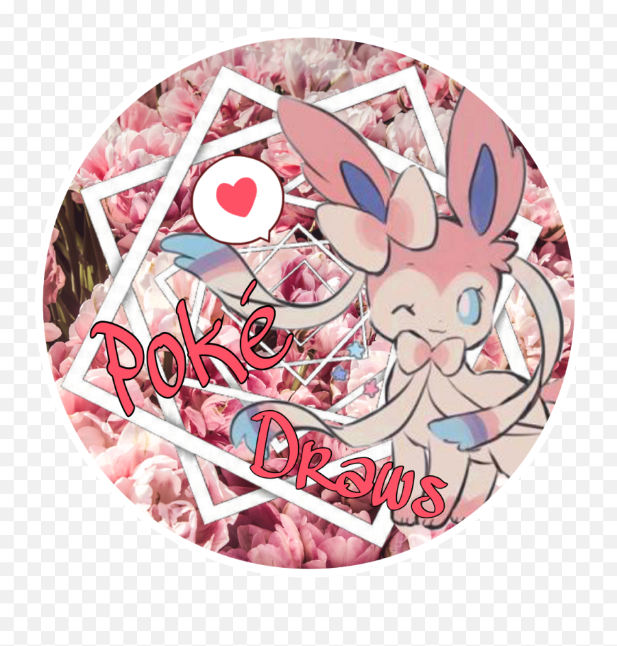 Download Icon Pokemon Pokédraw Sylveon Pink Flowers Cute - Sylveon Cute Icon Png,Cute Pink Icon