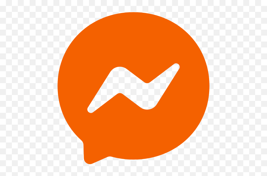 Orange Messenger Symbol Png - Logo Messenger,Messaging Icon