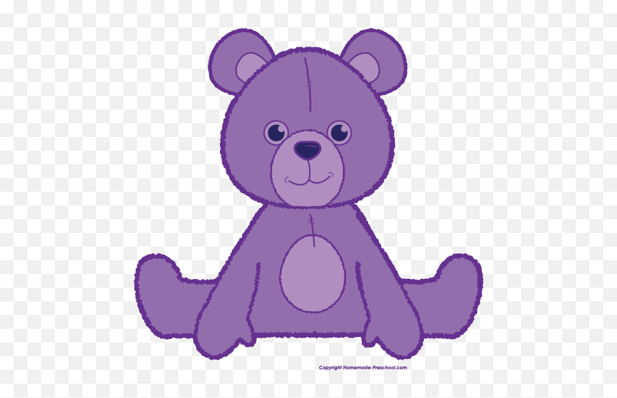 Download Hd Teddy Bear Waving Brown - Purple Teddy Bear Teddy Bear Clipart Png,Teddy Bear Clipart Png