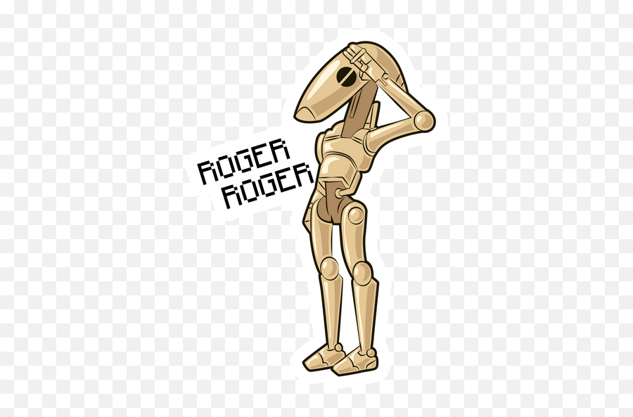 Star Wars - Sticker Mania Star Wars Droids Roger Roger Png,Battle Droid Icon