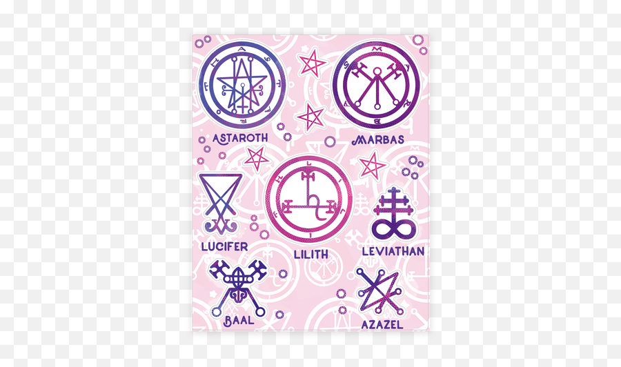 Pastel Stickers Stickerdecal Sheets Lookhuman - Satanic Pastel Goth Png,Pastel Goth Png