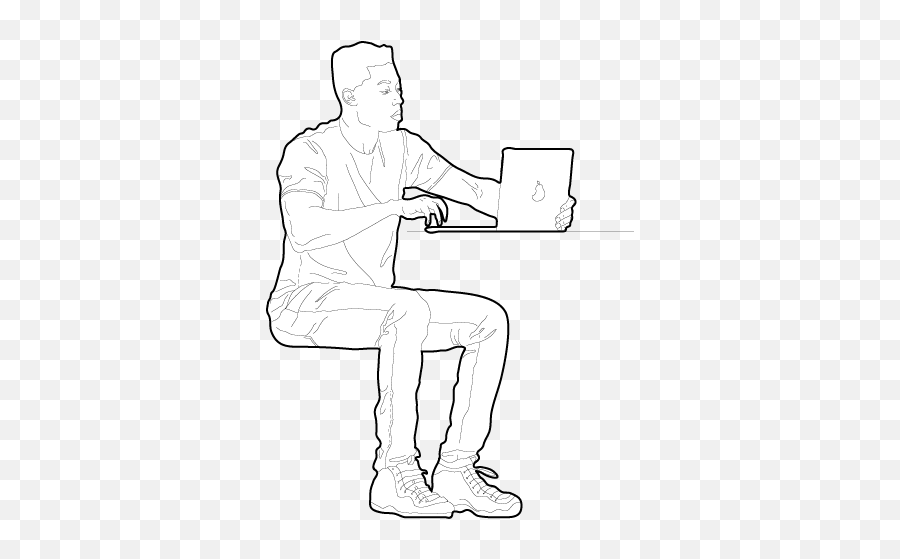 Man Working - Free Dwg U0026 Cad Block Sitting Png,Pimp Icon