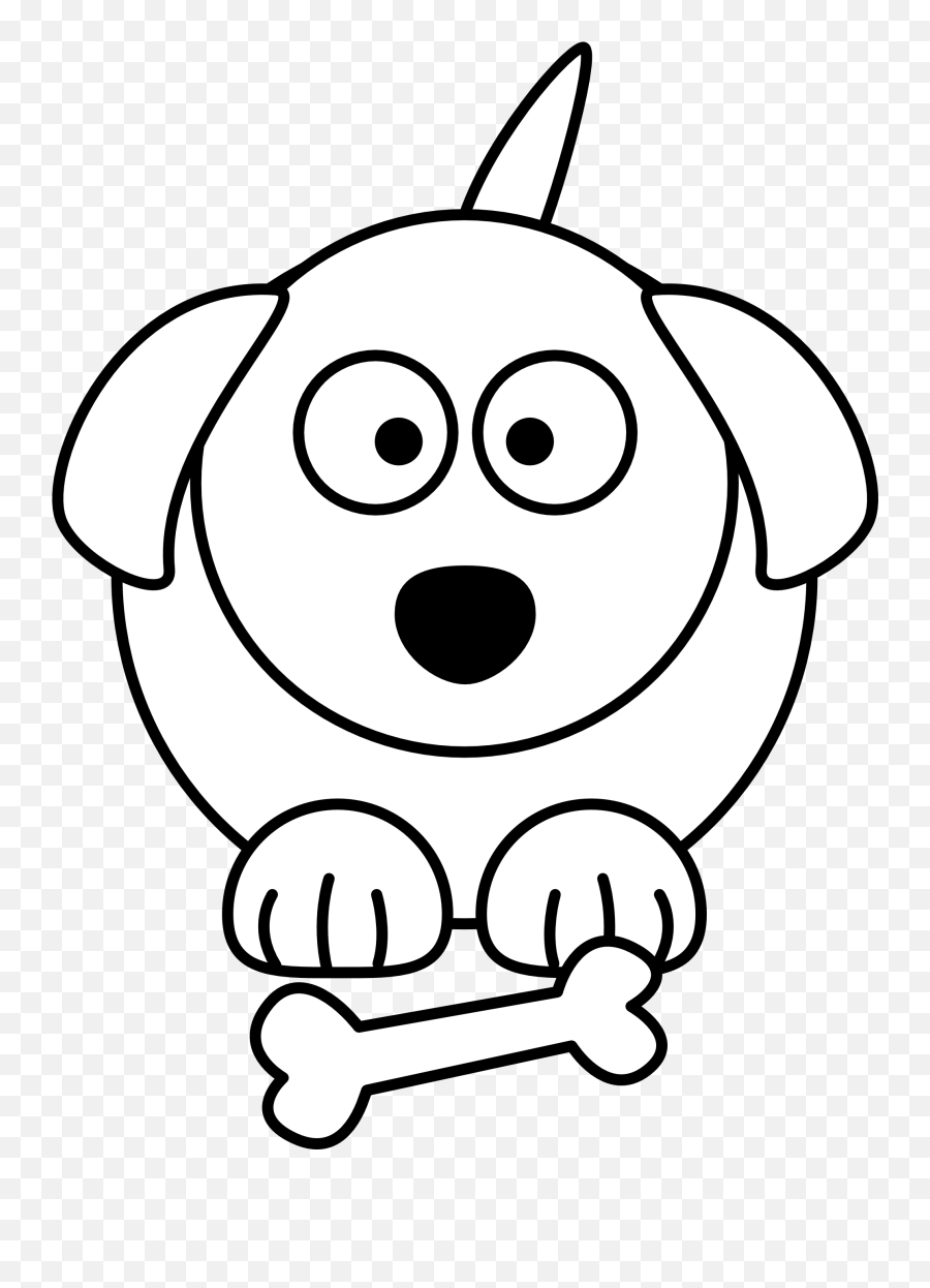 Download Dog Clipart Black And White Png - Transparent Png Cartoon Dog Coloring Pages,Transparent Puppy