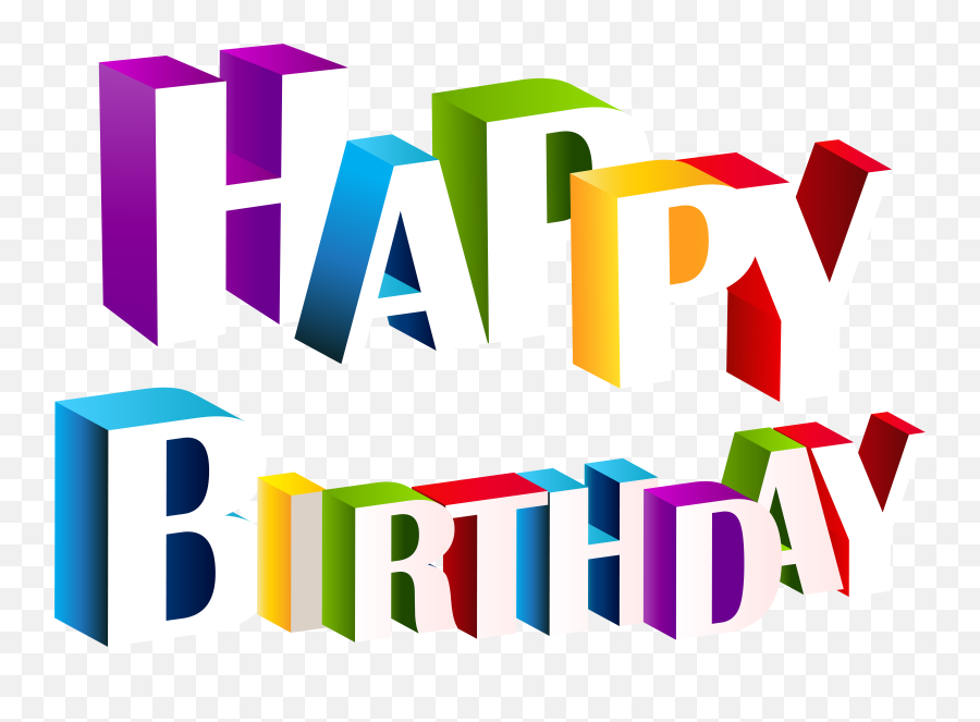 Happy Birthday Clip Art - Happy Birthday Png Download 1450 Happy Birthday 3d Text Psd,Happy Birthday Png Transparent
