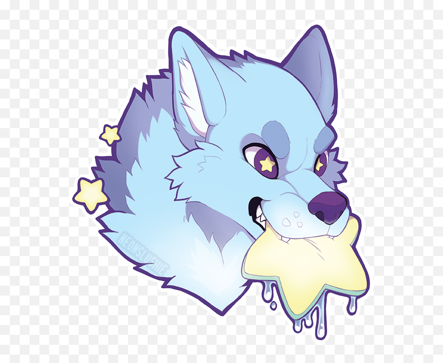 Neonslushie Starchomo Star Sticker By Thatdorksaberlynx - Fictional Character Png,Furry Fox Icon