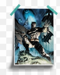 Guardian Of Gotham Official Batman Poster Redwolf - Dc Comic Cover png