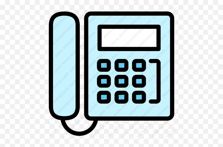 Download Telephone Vector Icon Inventicons - Calculator Png,Tel Icon Vector