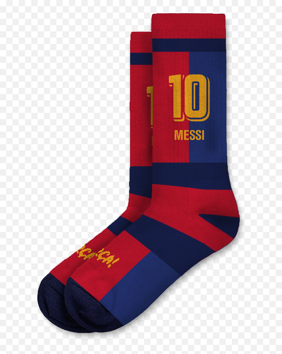 Messi 10 Barcelona Socks - 4346 Sock Png,Messi Transparent