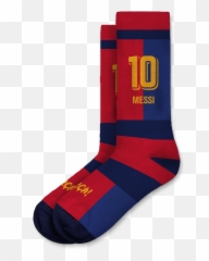 Messi 10 Barcelona Socks - 4346 Sock Png,Messi Transparent