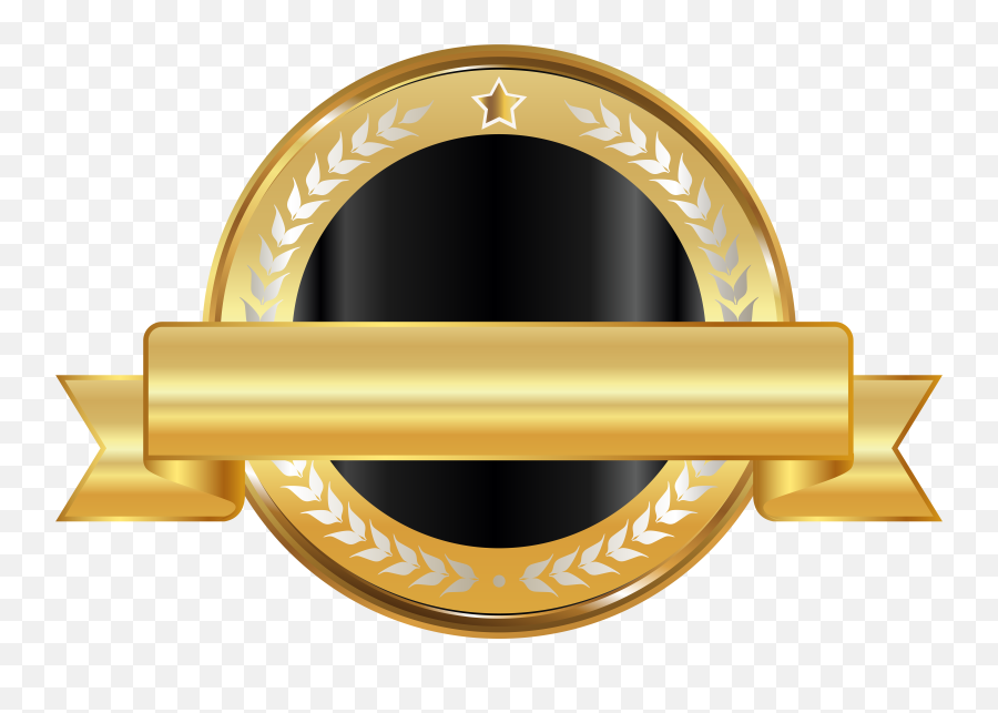 Download Hd Gold Seal Png - Logo Black And Gold Circle,Seal Png